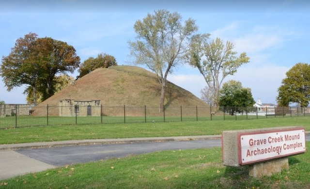 Visiting Grave Creek Mound - West Virginia