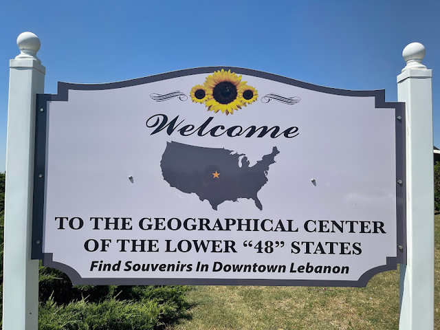 The Geographical Center of the 48 States in Lebanon Kansas