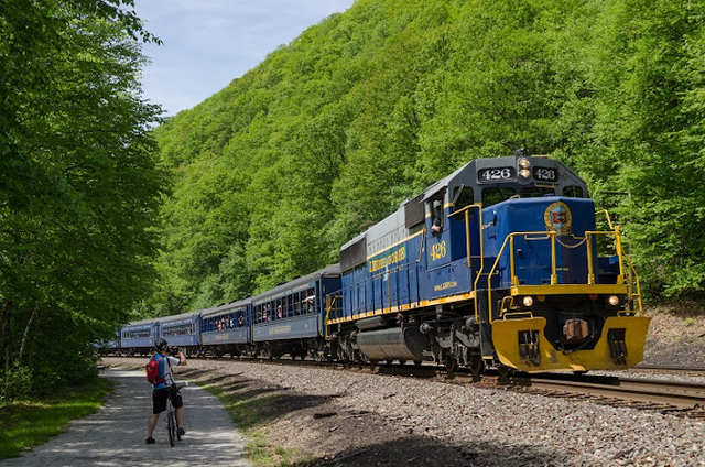The Lehigh Gorge Scenic Railway in Jim Thorpe