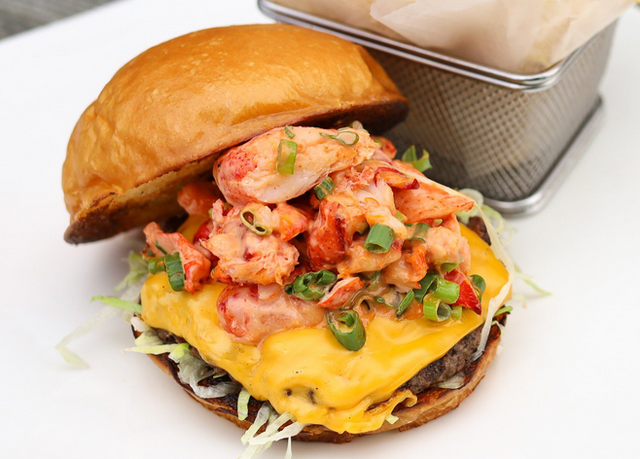 The Maine Lobster Smash Burger at The Kitchen 