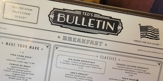 Ted's Bulletin is Wahington DC Best Breakfast Spot